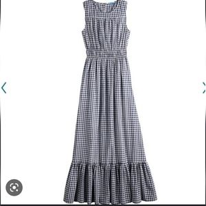 Size small dress by Draper James. Like new. Blue and white checkered pattern.